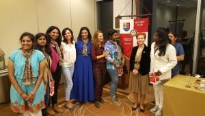 Przedstawicielki klubów Rotary i Rotaract w Chennai w Indiach z Prezydent Klubu Rotary Warszawa-Józefów