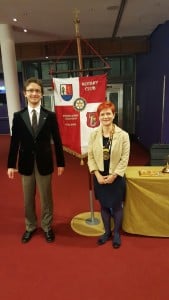 Maciej Miszczak z Prezydent Klubu Rotary Warszawa-Józefów